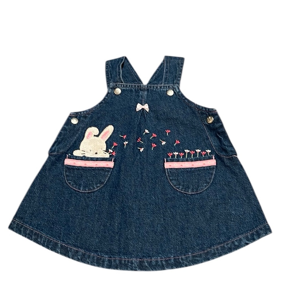 Vintage Carter’s Denim Bunny Easter Dress